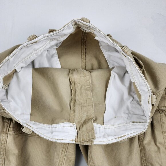 Denim & Supply Ralph Lauren Shorts Mens 36x11 Beige Vintage Cargo Shorts - Picture 5 of 9